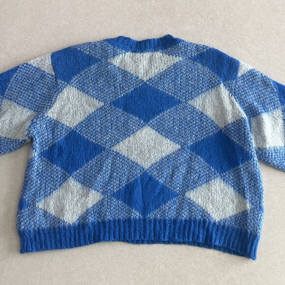 Sandro Sparks Wide Plaid Mohair Sweater ALT ASO Emily in Paris / Taylor Swift - Picture 8 of 14